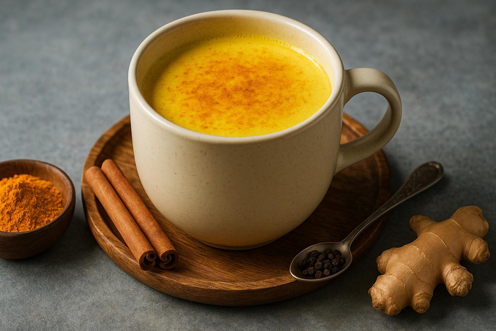 Goldene Milch bzw. Kurkuma Latte ist kein Wundermittel, kann aber dennoch ein kleiner Zaubertrank sein!