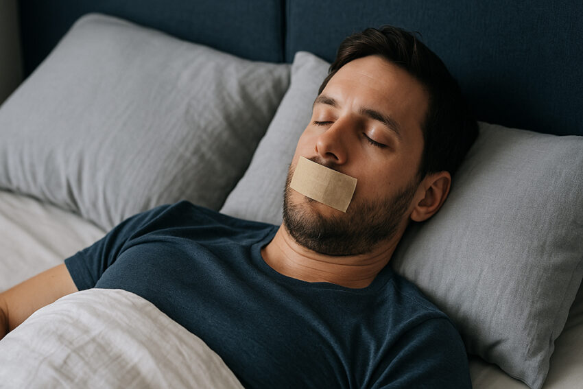 Mouth Taping – Besser schlafen mit zugeklebtem Mund?
