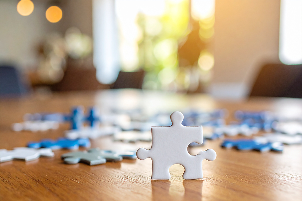 Für Senioren sind Puzzles mit 300 bis 500 Teilen